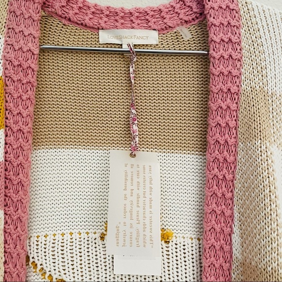 NEW Love Shack Fancy belted Grayson cardigan Duster Desert Sunset XS/S - Picture 8 of 16